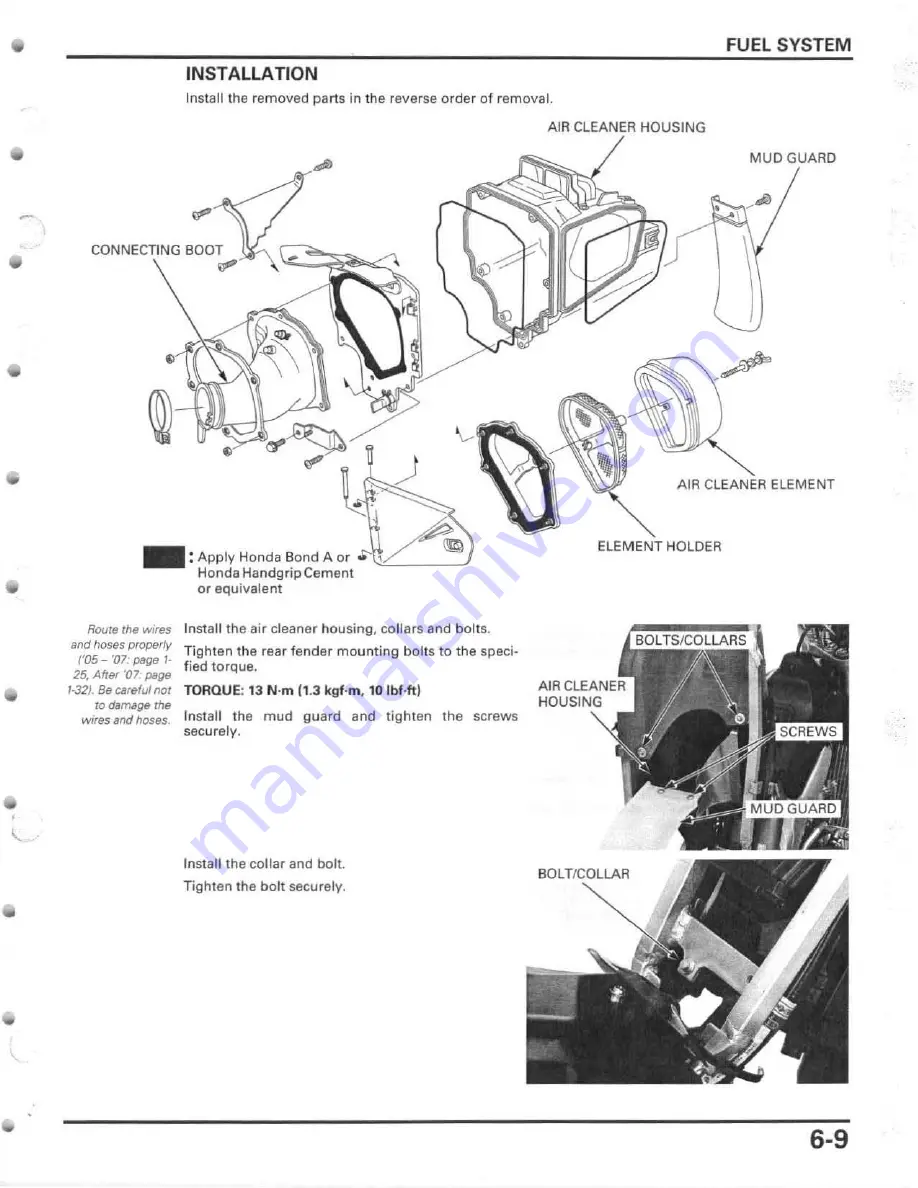 Honda 2005 CRF450R Service Manual Download Page 123