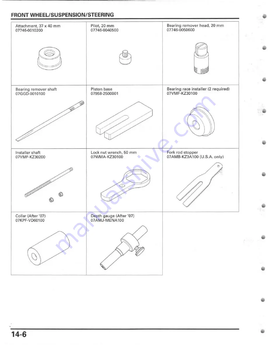 Honda 2005 CRF450R Service Manual Download Page 296