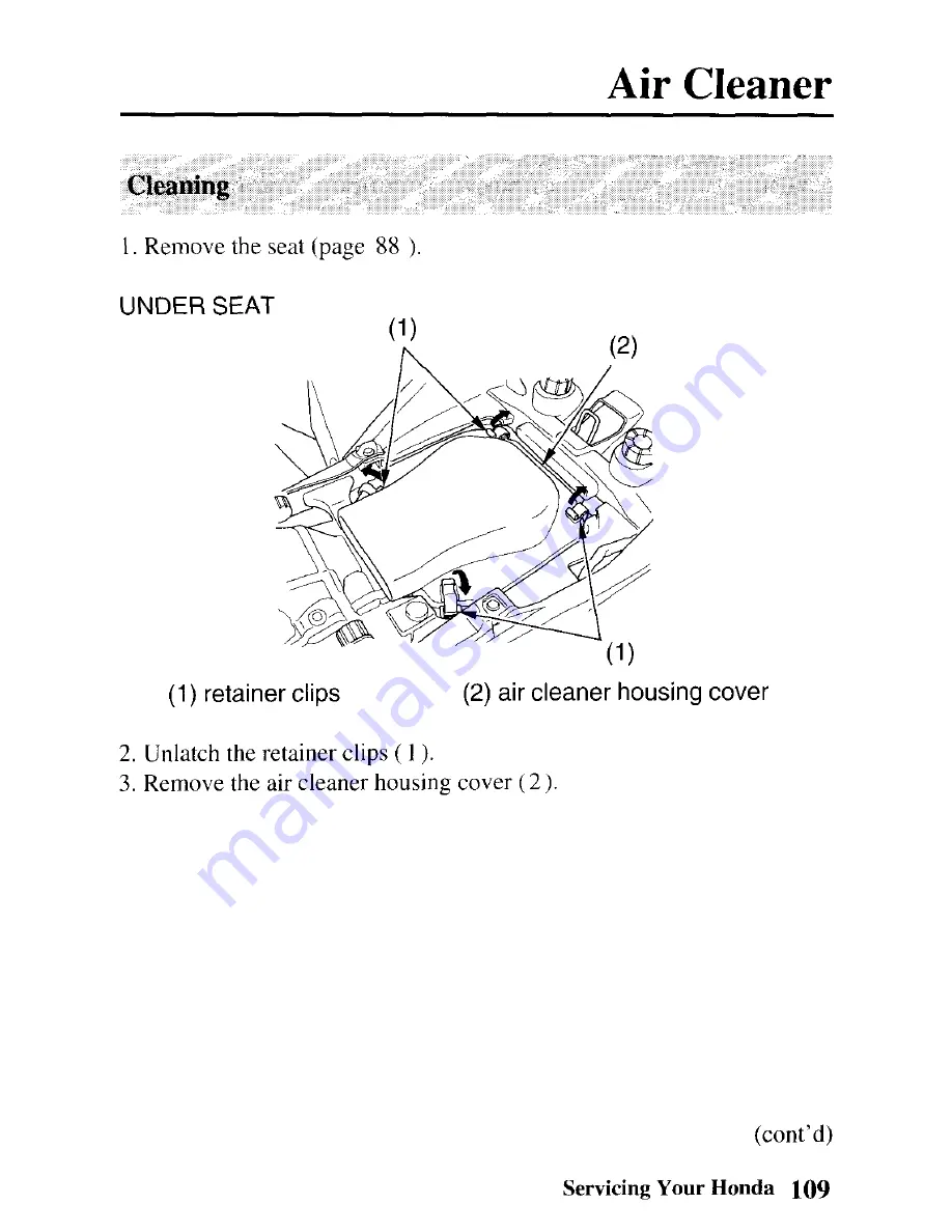 Honda 2008 TRX700XX Owner'S Manual Download Page 118