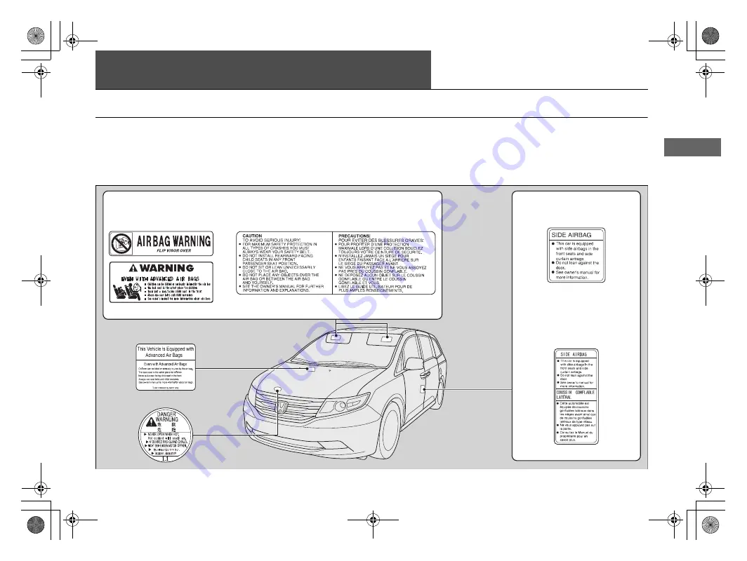 Honda 2012 Odyssey Owner'S Manual Download Page 70