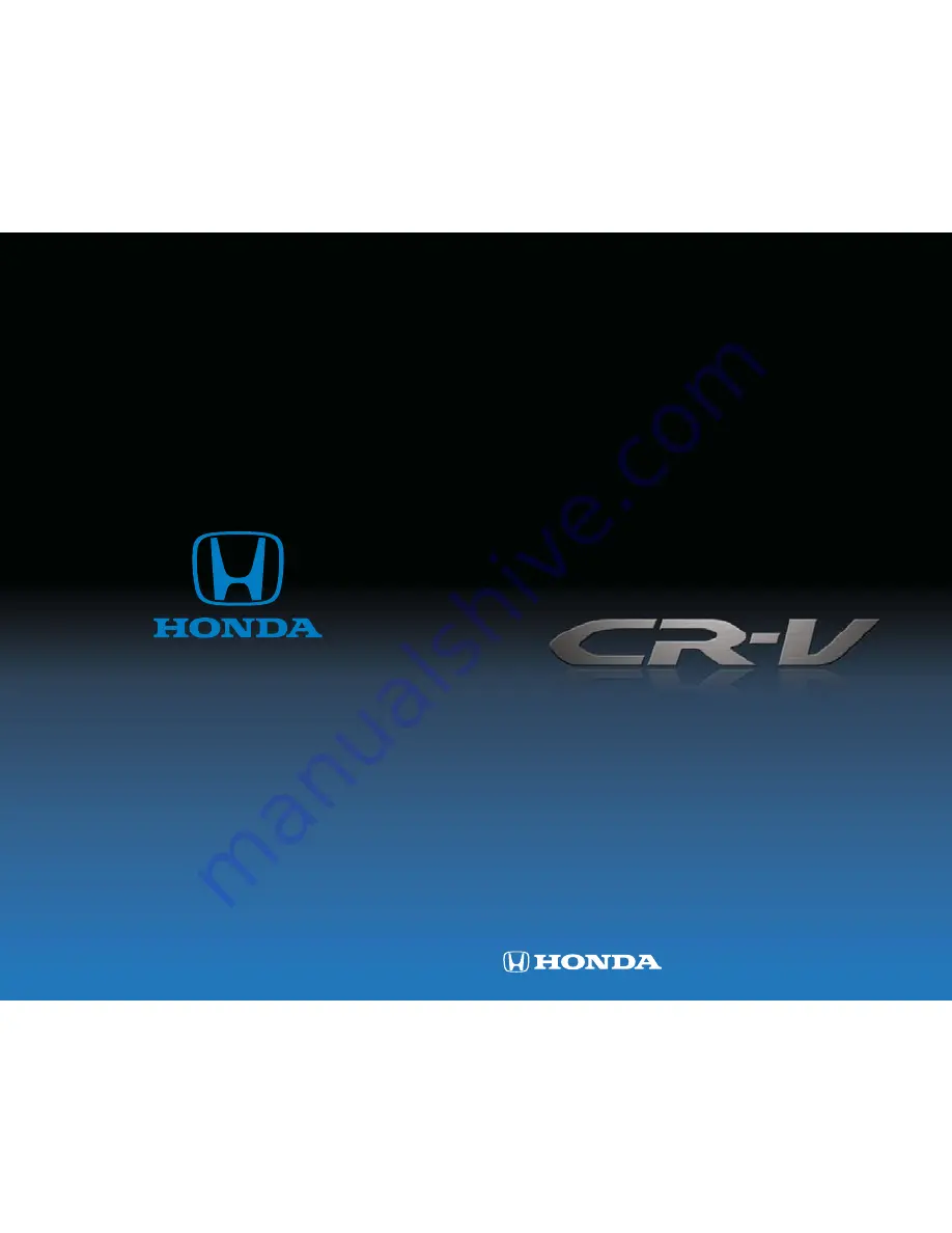 Honda 2014 CR-V Technology Reference Manual Download Page 1