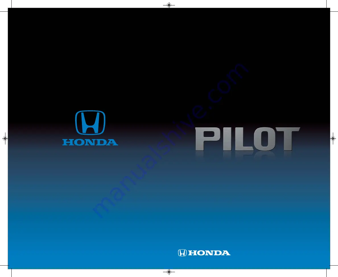 Honda 2015 Pilot EX-L Technology Reference Manual Download Page 1