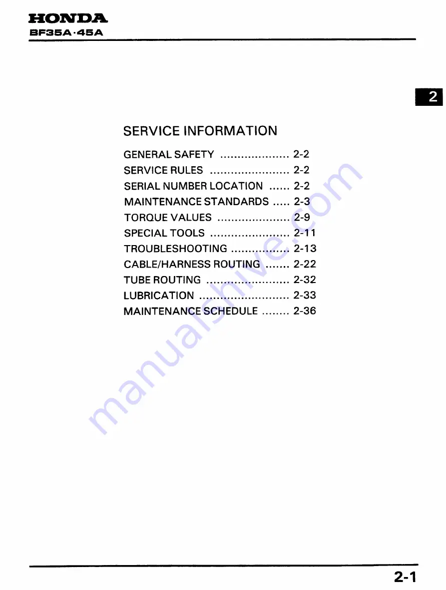 Honda BF45A Service Manual Download Page 10