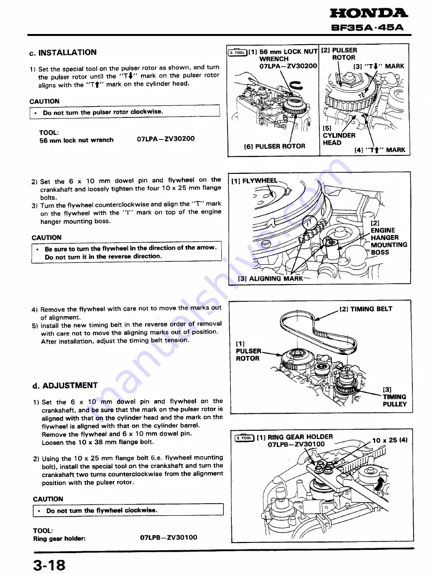 Honda BF45A Service Manual Download Page 63