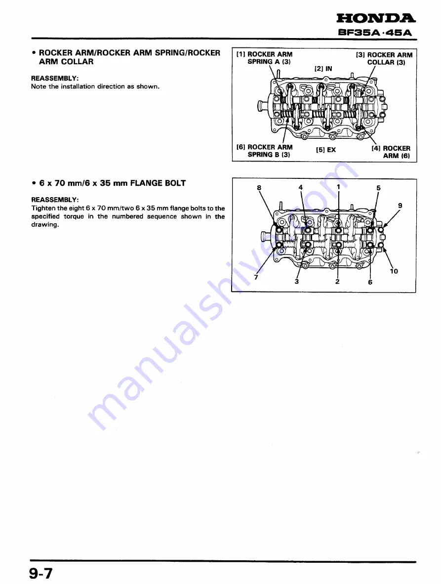 Honda BF45A Service Manual Download Page 106