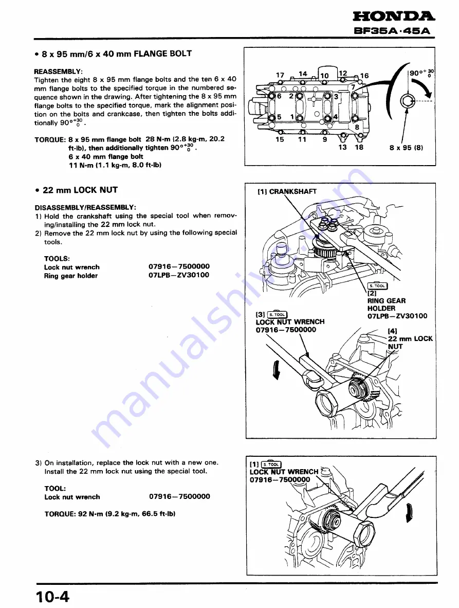 Honda BF45A Service Manual Download Page 119