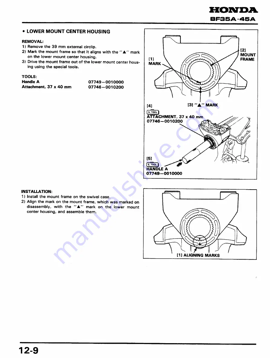 Honda BF45A Service Manual Download Page 164