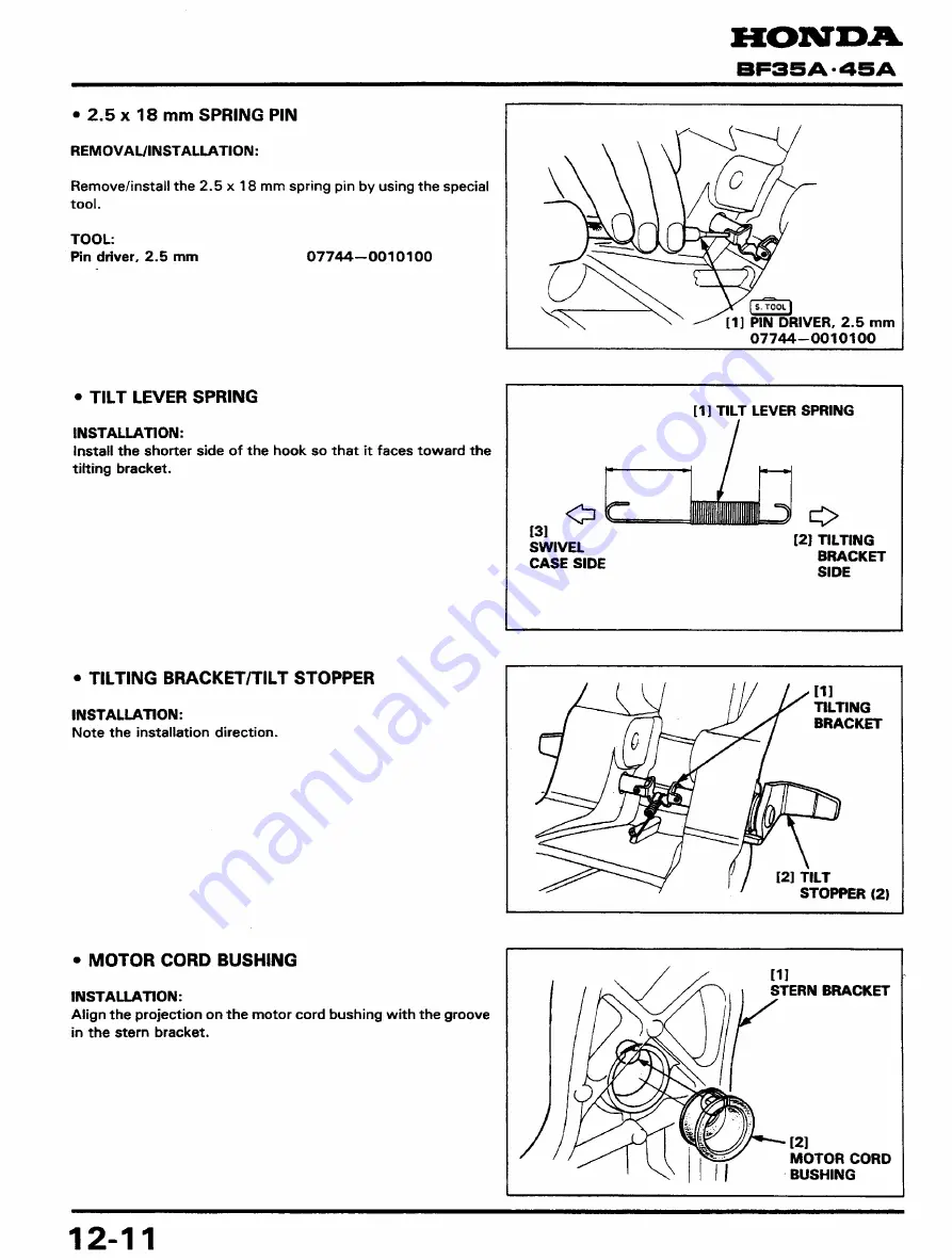 Honda BF45A Скачать руководство пользователя страница 166