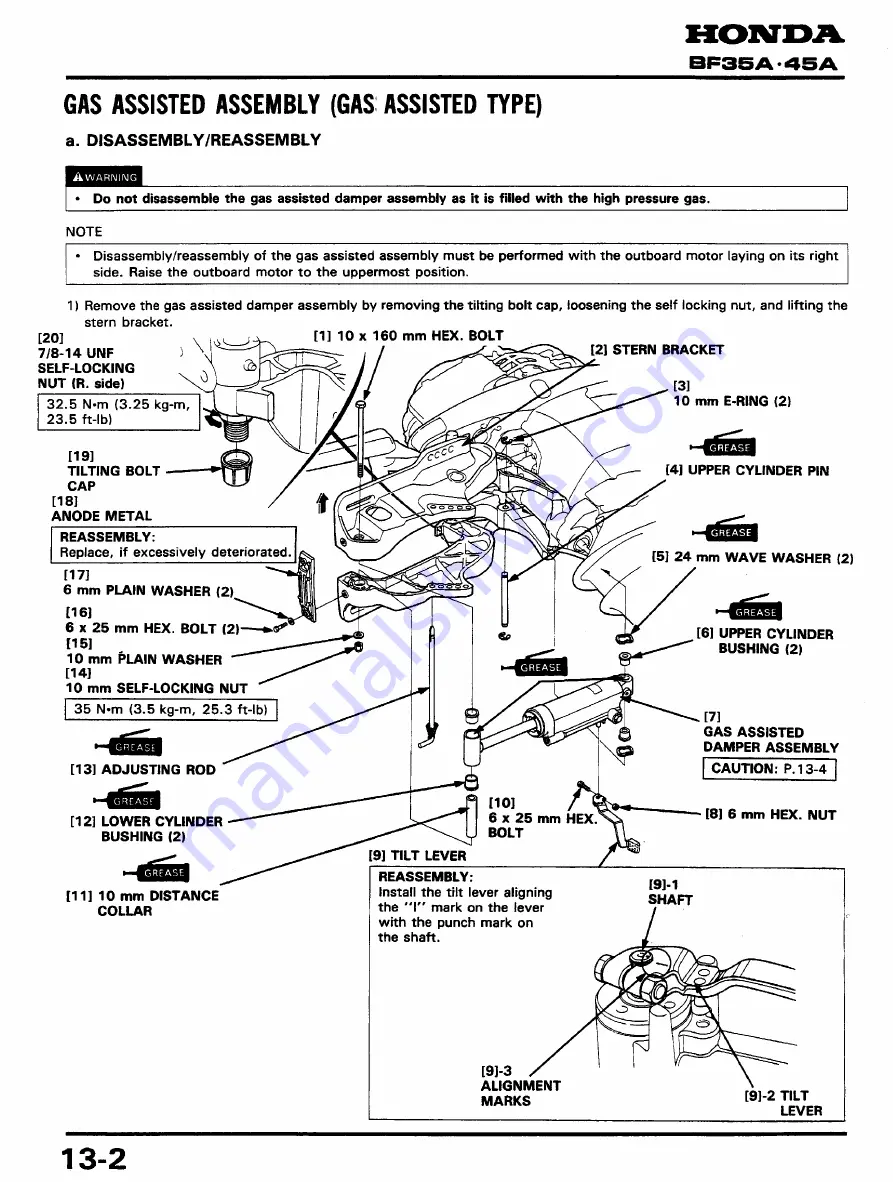 Honda BF45A Service Manual Download Page 168