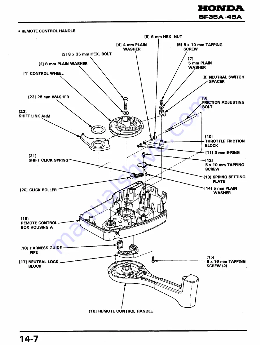 Honda BF45A Service Manual Download Page 177