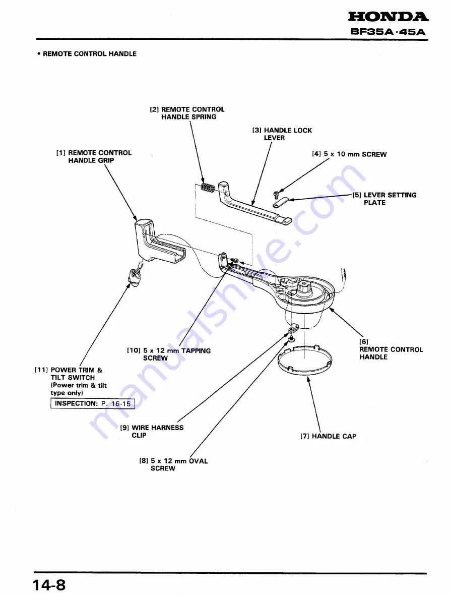 Honda BF45A Service Manual Download Page 178