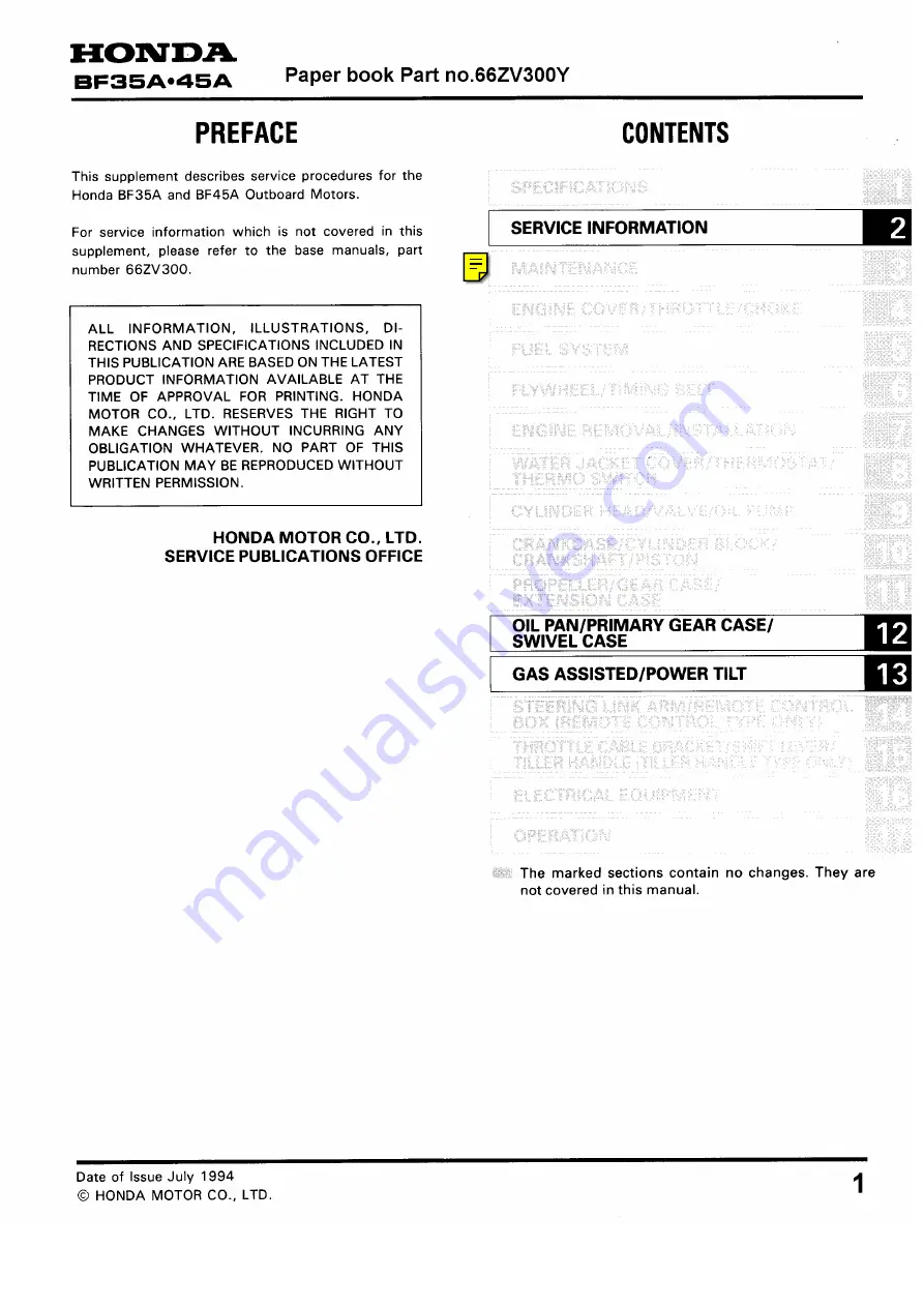 Honda BF45A Service Manual Download Page 235