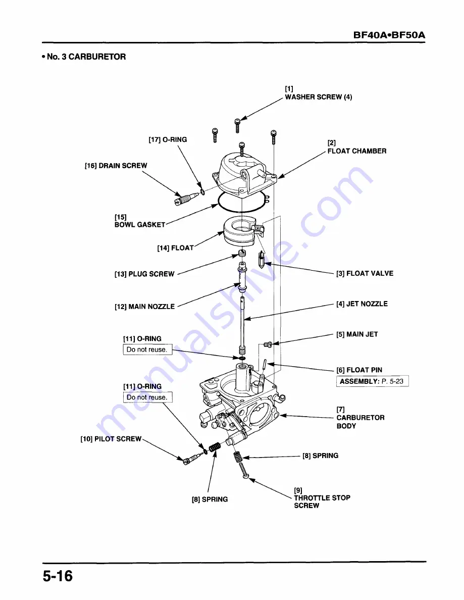 Honda BF45A Service Manual Download Page 334