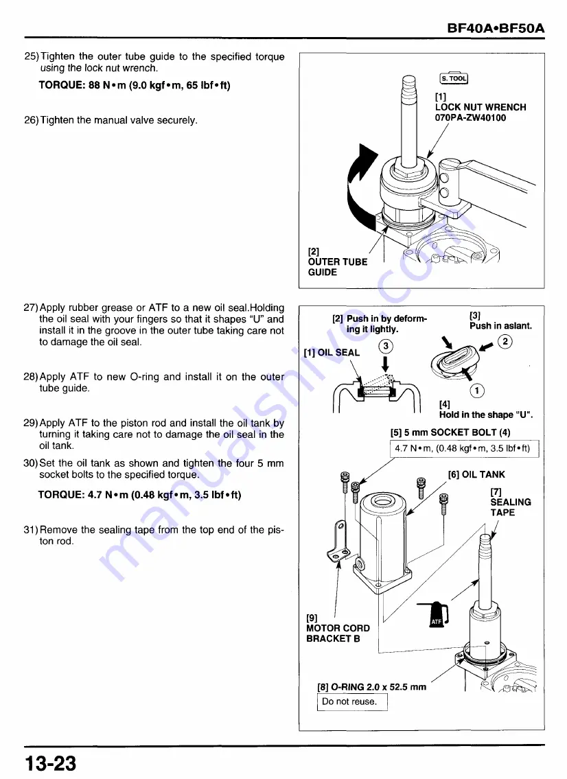 Honda BF45A Service Manual Download Page 422