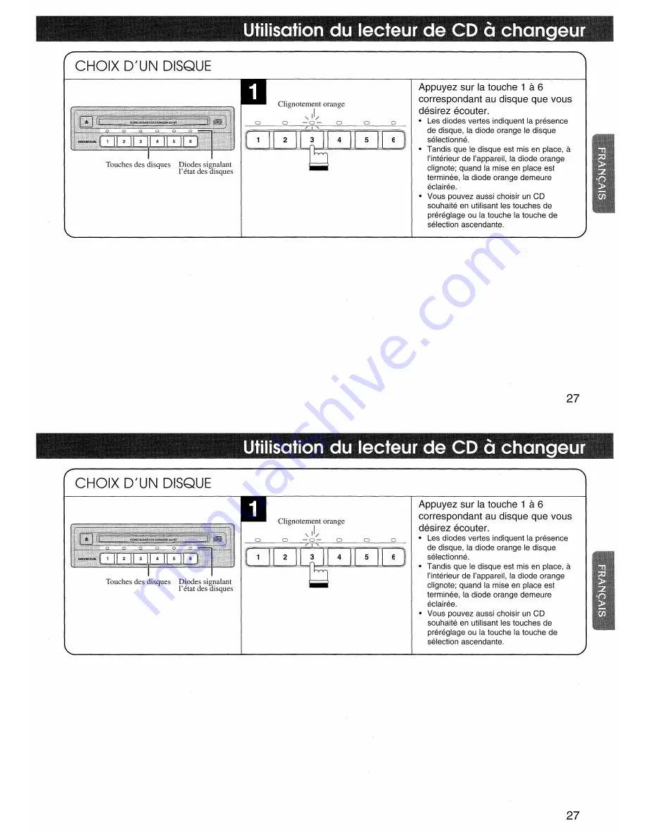 Honda CDX-MG6156ZH Owner'S Manual Download Page 27