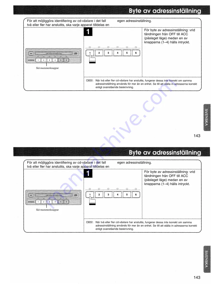 Honda CDX-MG6156ZH Owner'S Manual Download Page 143