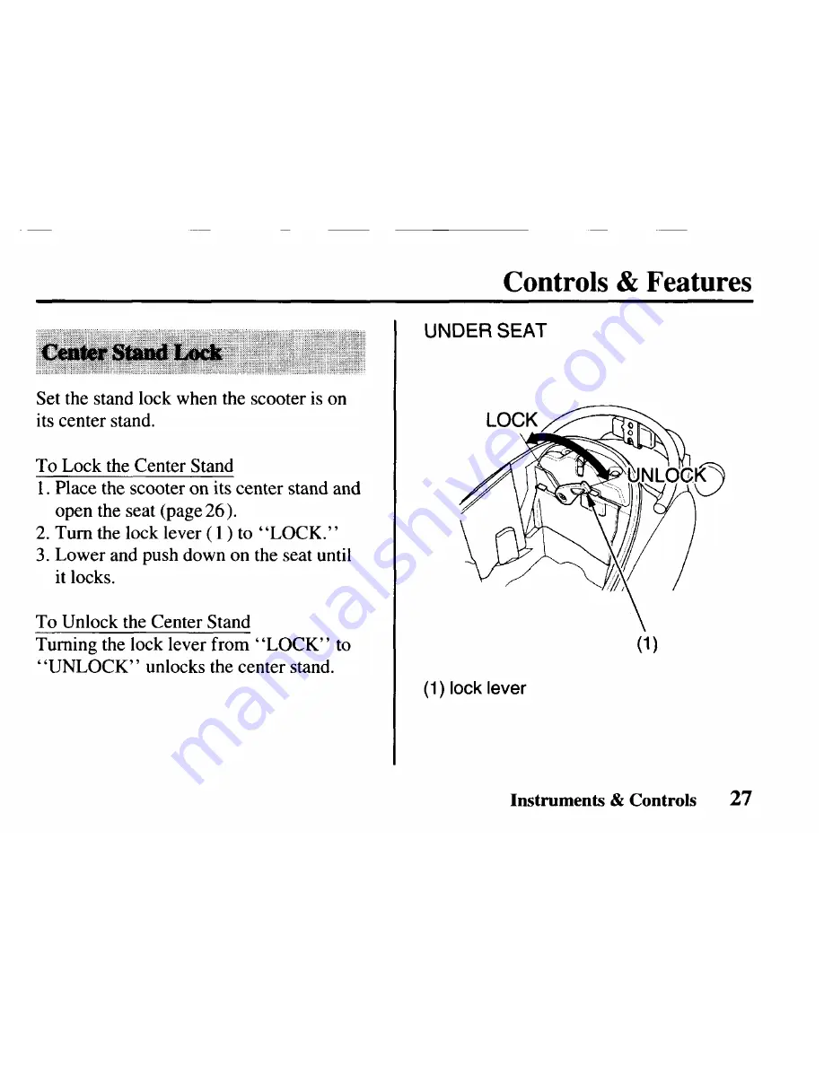 Honda CHF50 2007 Metropolitan Owner'S Manual Download Page 39