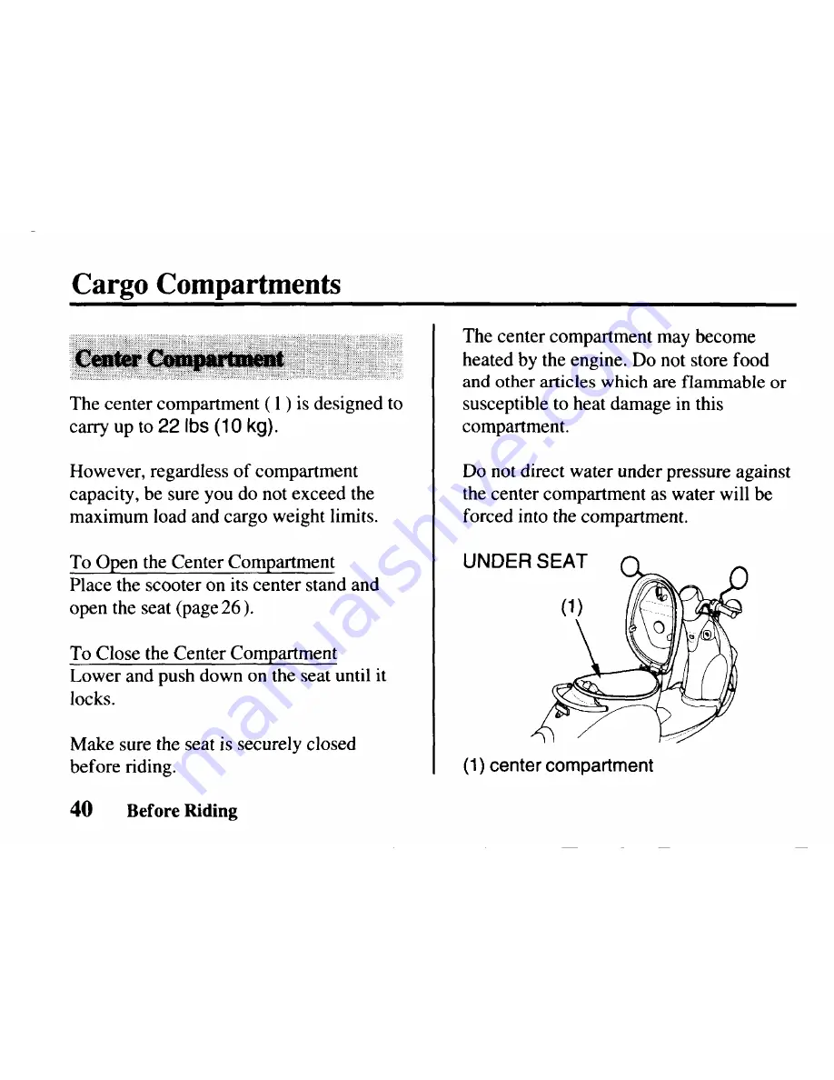 Honda CHF50 2007 Metropolitan Owner'S Manual Download Page 52