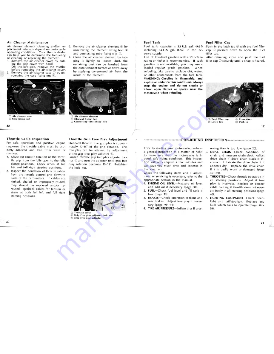 Honda CL200 Скачать руководство пользователя страница 26