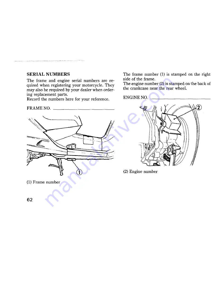 Honda CN250 Owner'S Manual Download Page 70