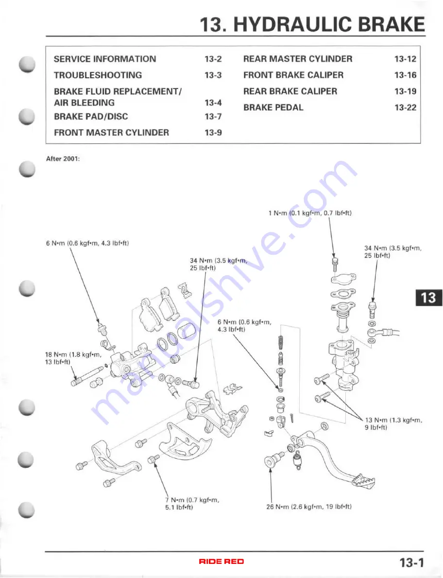 Honda CR 125R 2000 Sevice Manual Download Page 245