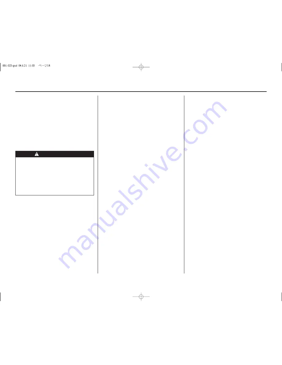 Honda CRF250R 2005 Owner'S Manual Download Page 22