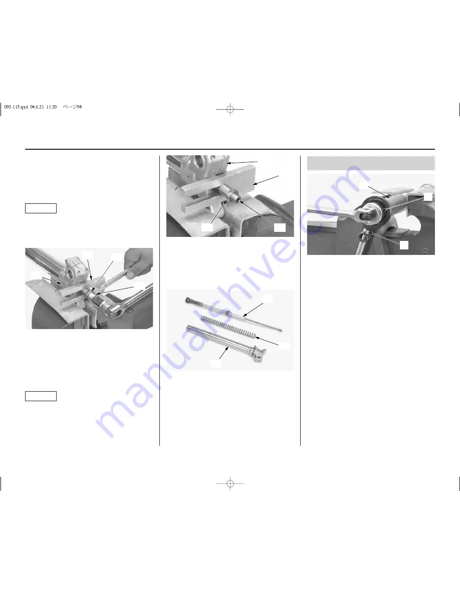 Honda CRF250R 2005 Owner'S Manual Download Page 102