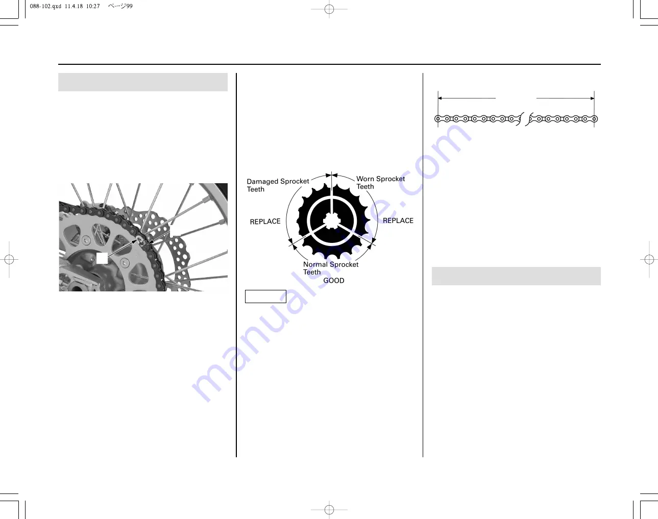 Honda crf250r 2012 Owner'S Manual Download Page 106