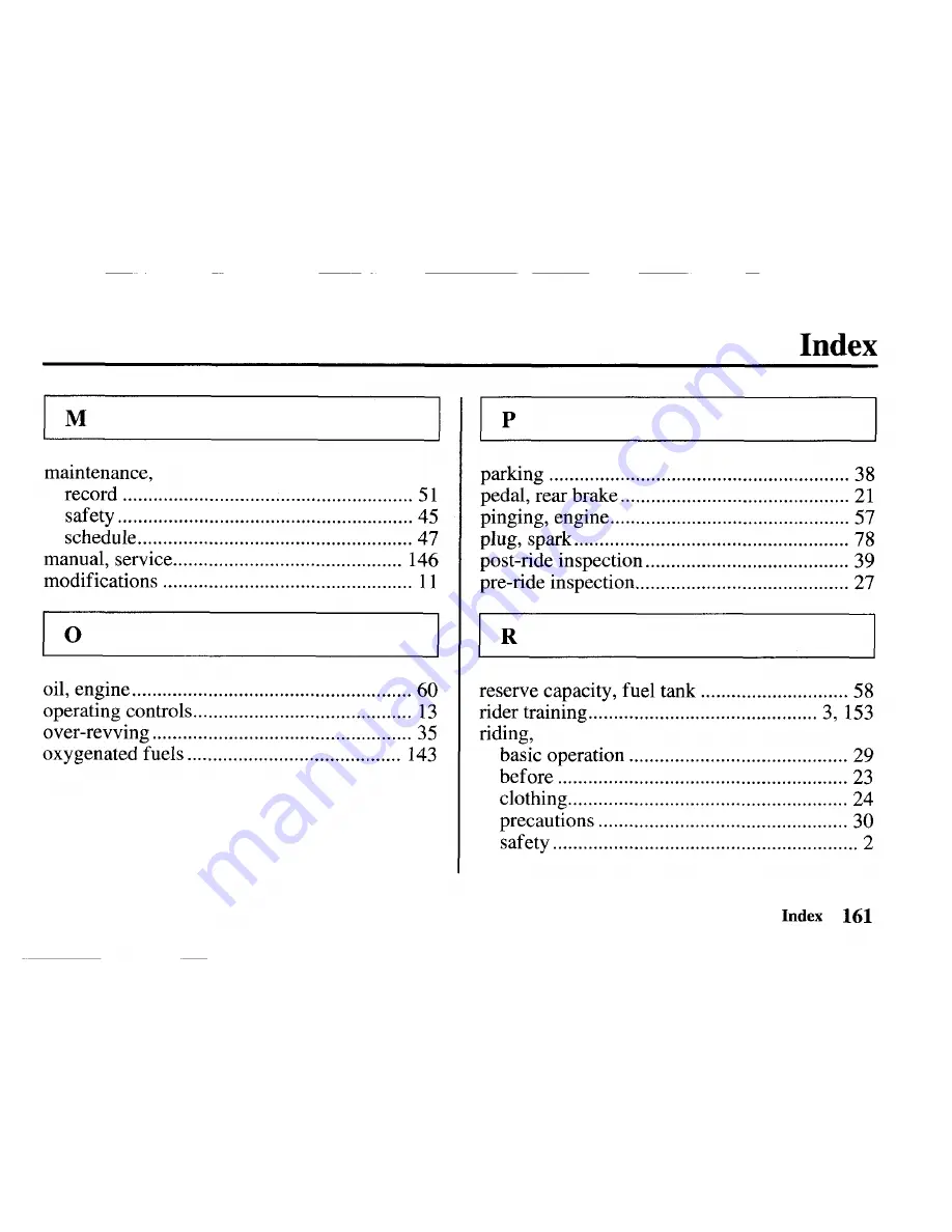 Honda CRF50F 2004 Owner'S Manual Download Page 171