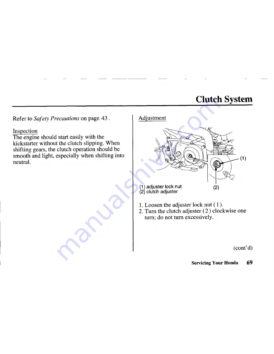 Honda CRF70F Owner'S Manual Download Page 79