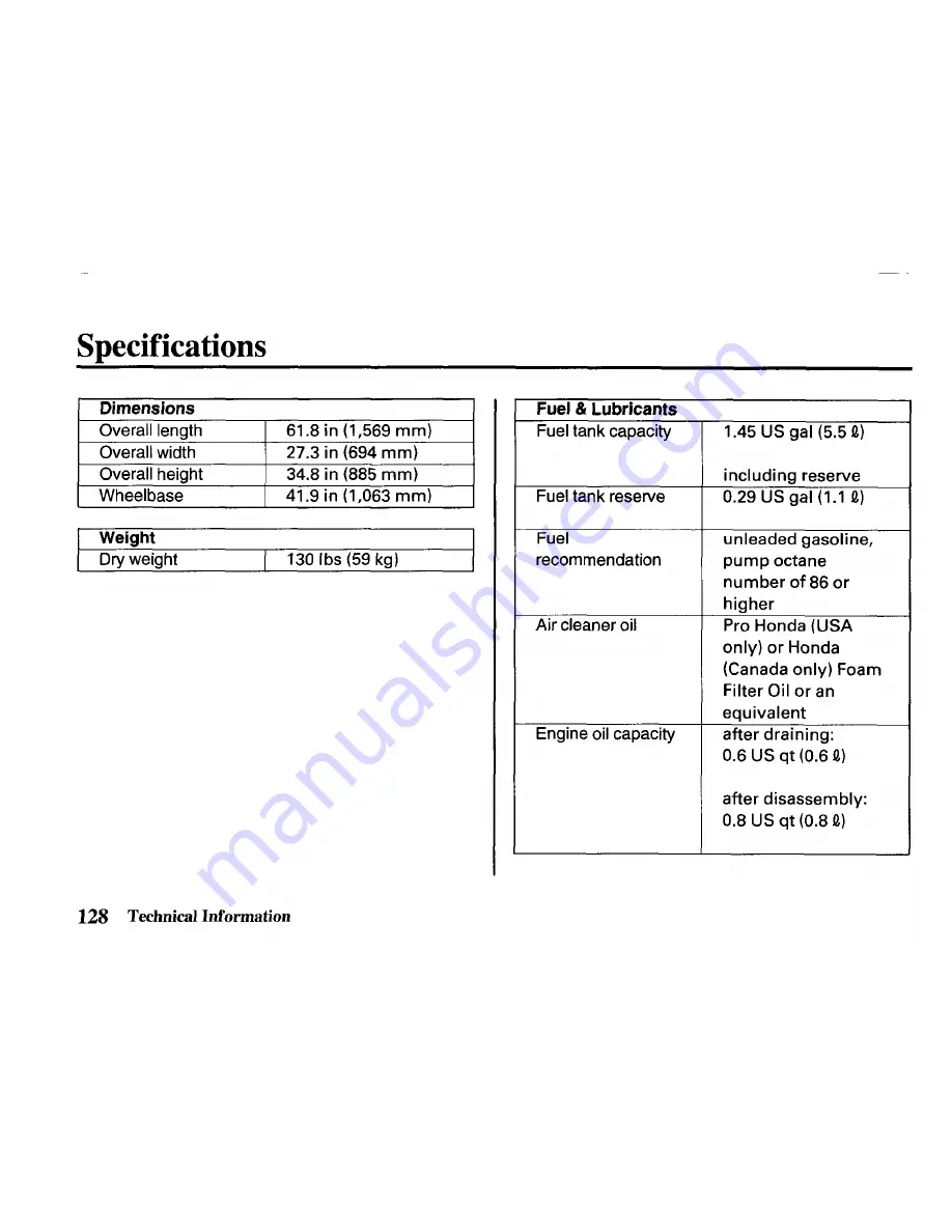 Honda CRF70F Owner'S Manual Download Page 138