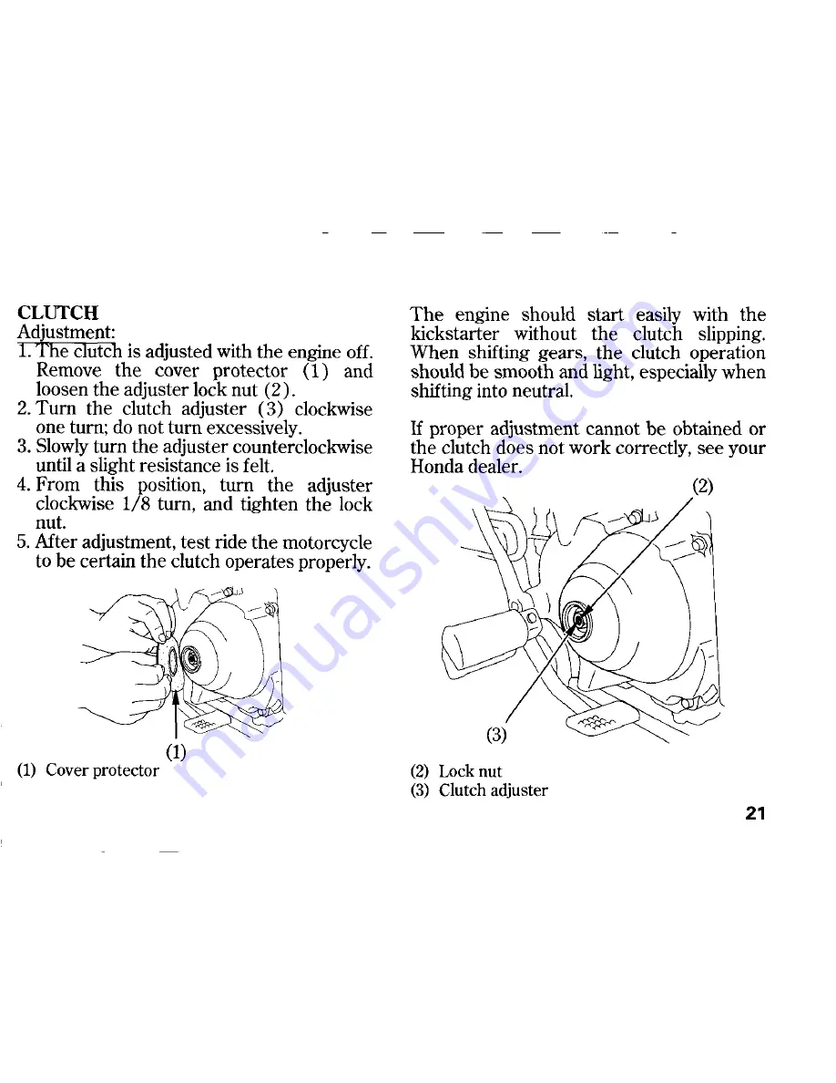 Honda CT110 Series Owner'S Manual Download Page 31