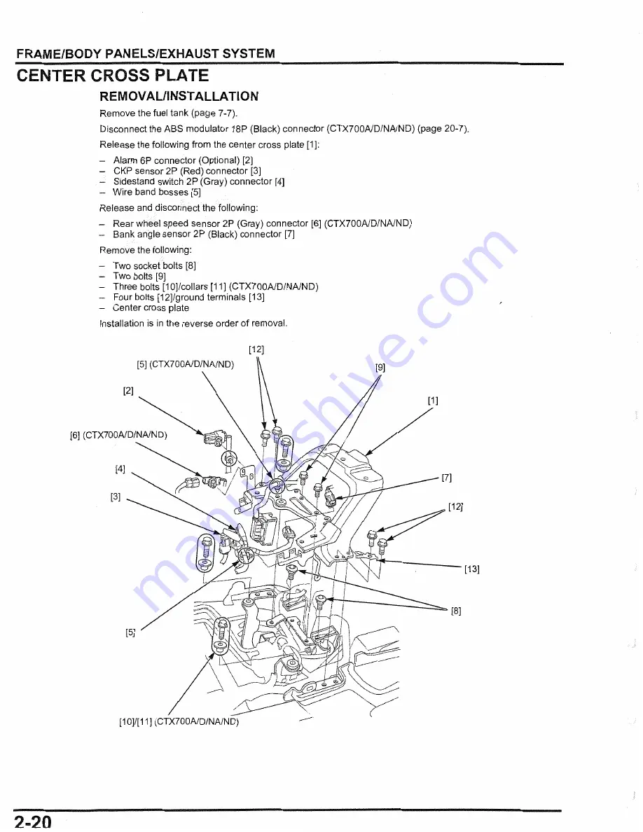 Honda CTX700D Скачать руководство пользователя страница 74