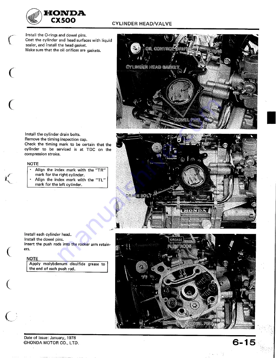 Honda CX500 CUSTOM Shop Manual Download Page 74