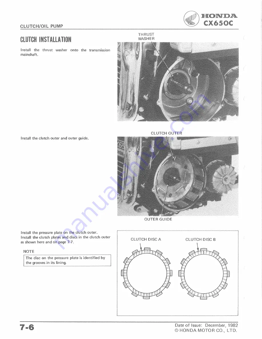 Honda CX650C 1983 Shop Manual Download Page 94