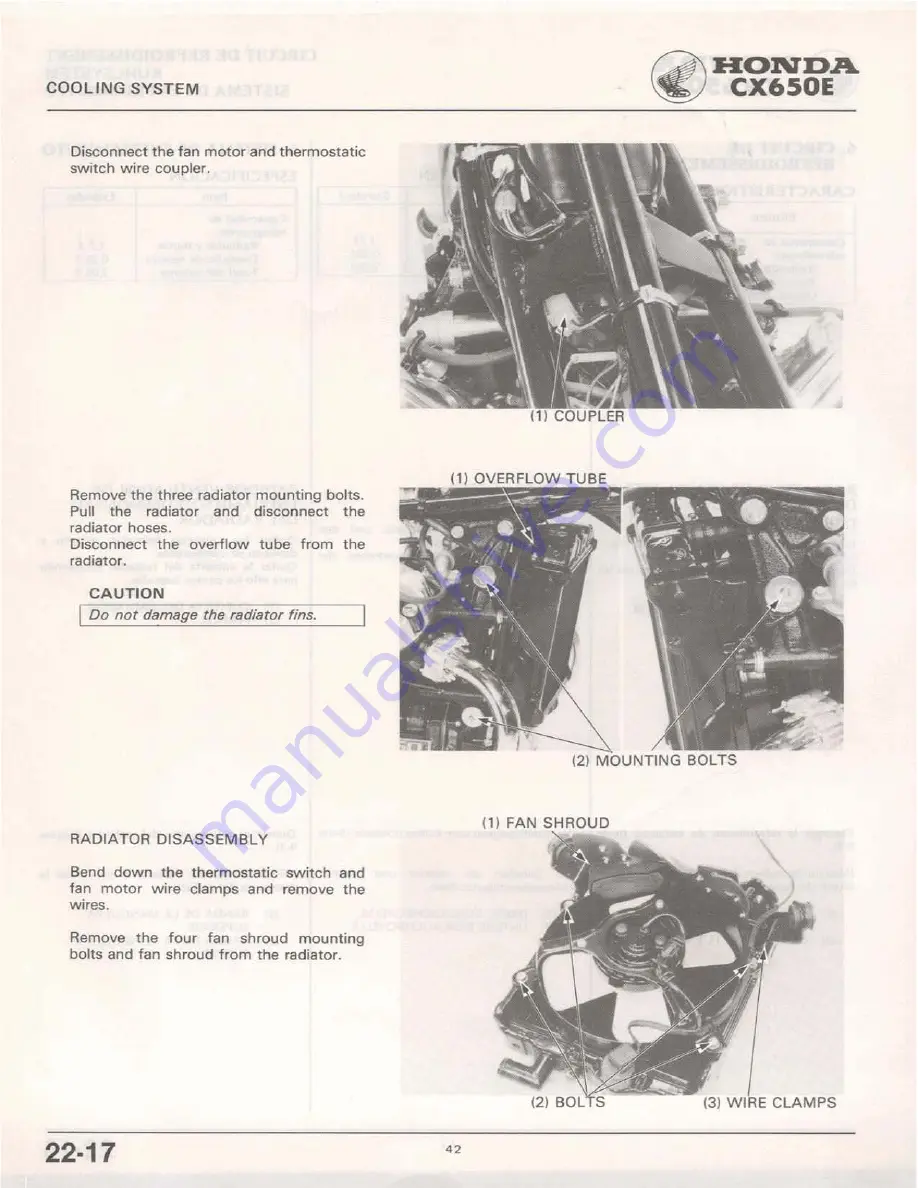 Honda CX650E Shop Manual Download Page 19