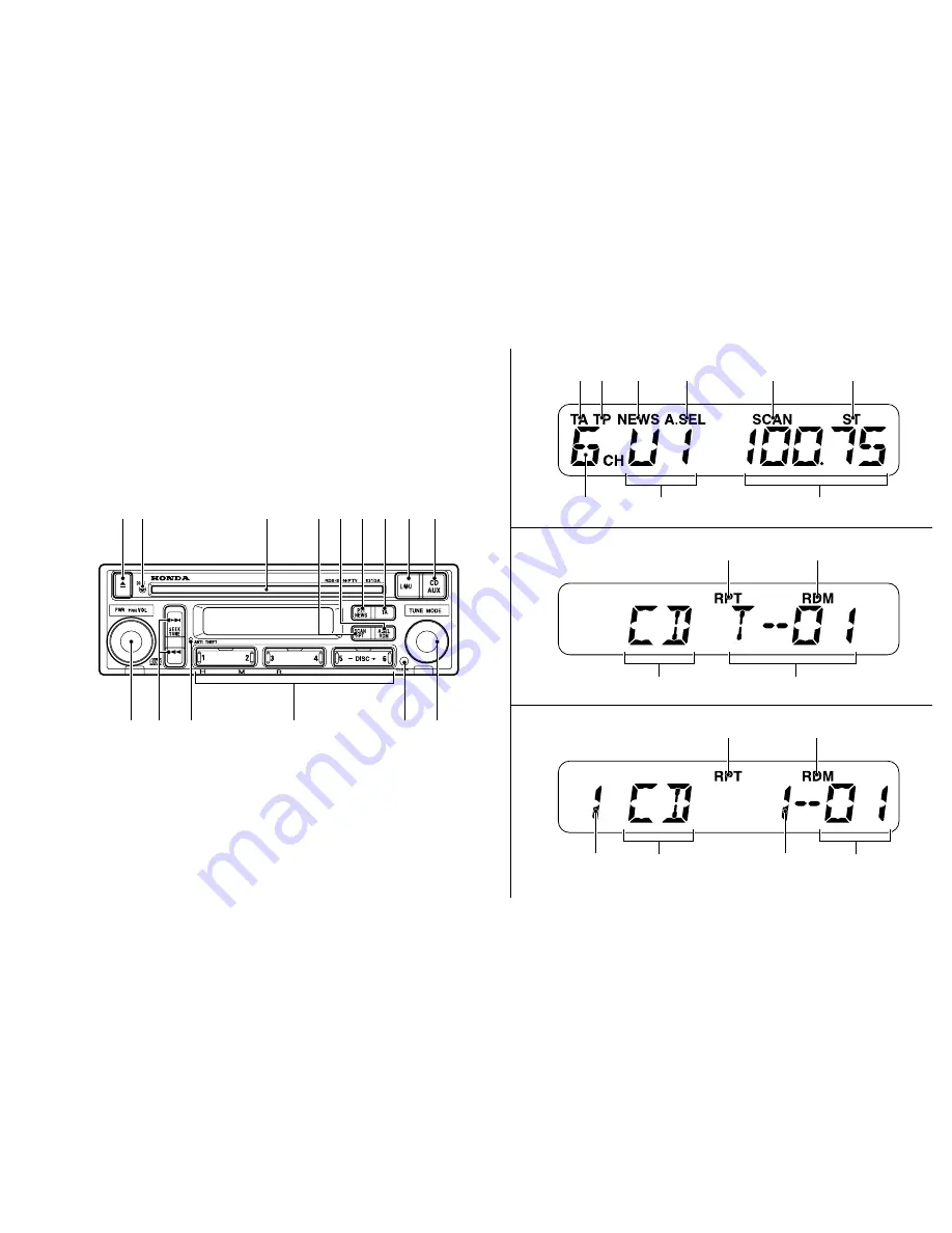 Honda DEH-M6156ZH Скачать руководство пользователя страница 3