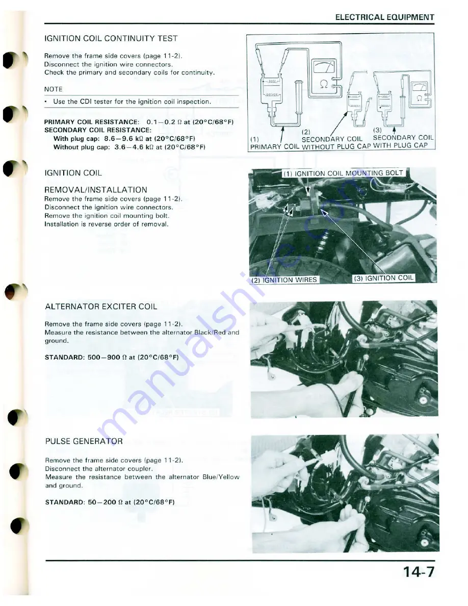 Honda Elite 50 1987 Скачать руководство пользователя страница 142