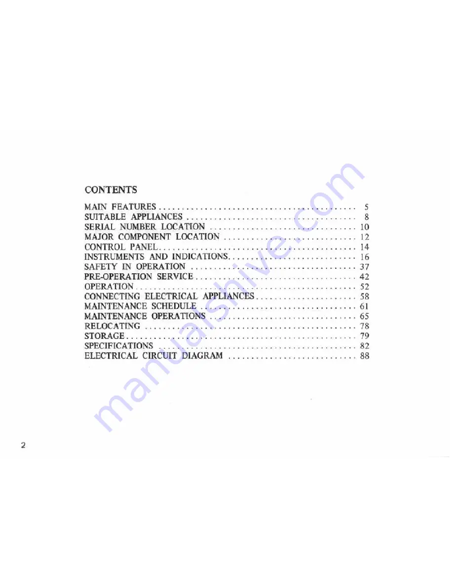 Honda EM 5000 A Owner'S Manual Download Page 3