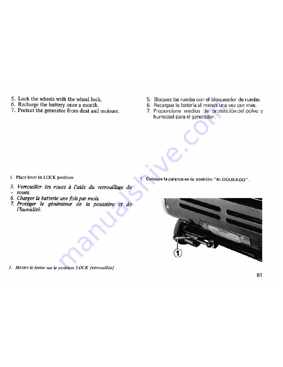 Honda EM 5000 A Owner'S Manual Download Page 82