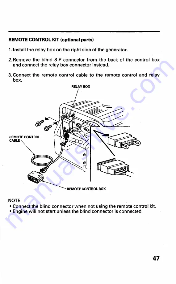 Honda EM6000GP Owner'S Manual Download Page 49