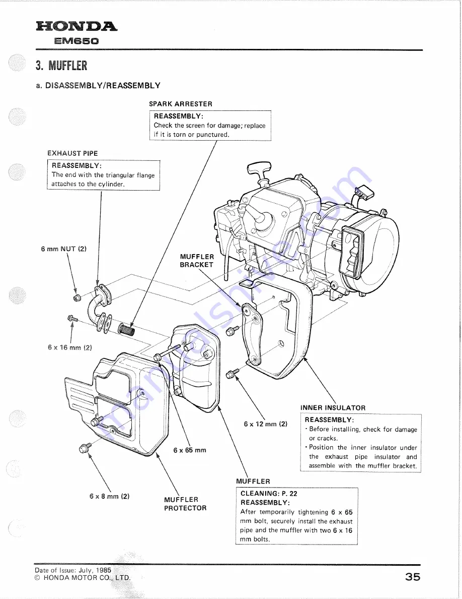 Honda EM650 Скачать руководство пользователя страница 37