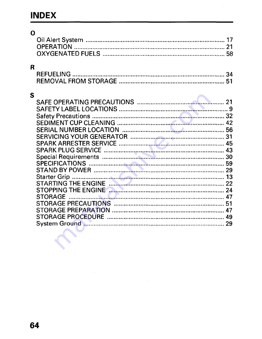 Honda EP2200CX Owner'S Manual Download Page 66