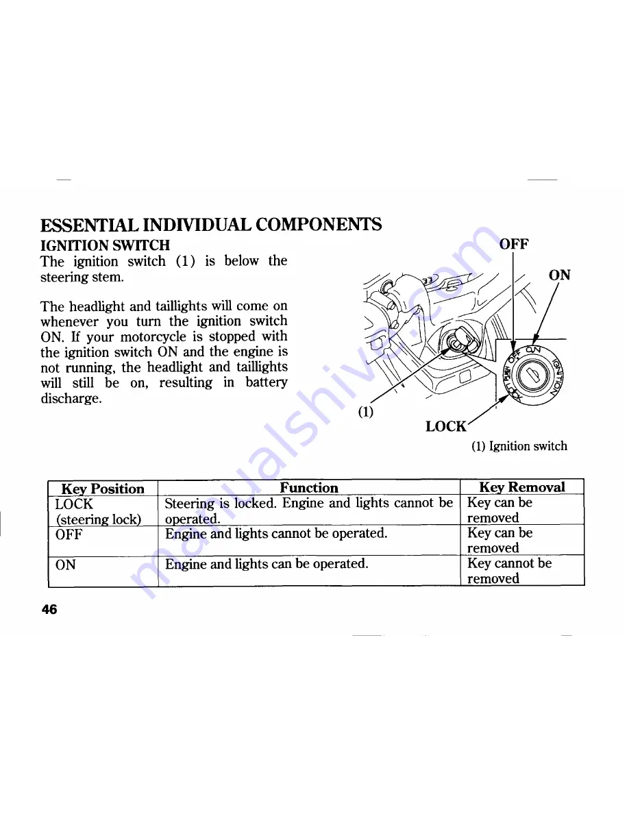 Honda FJS600 A SILVER WING Owner'S Manual Download Page 58