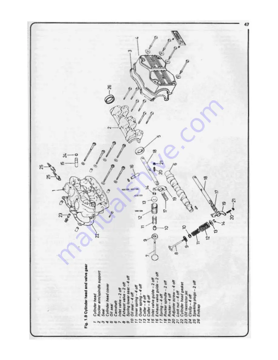 Honda GL1100 1979 Owners Workshop Manual Download Page 48