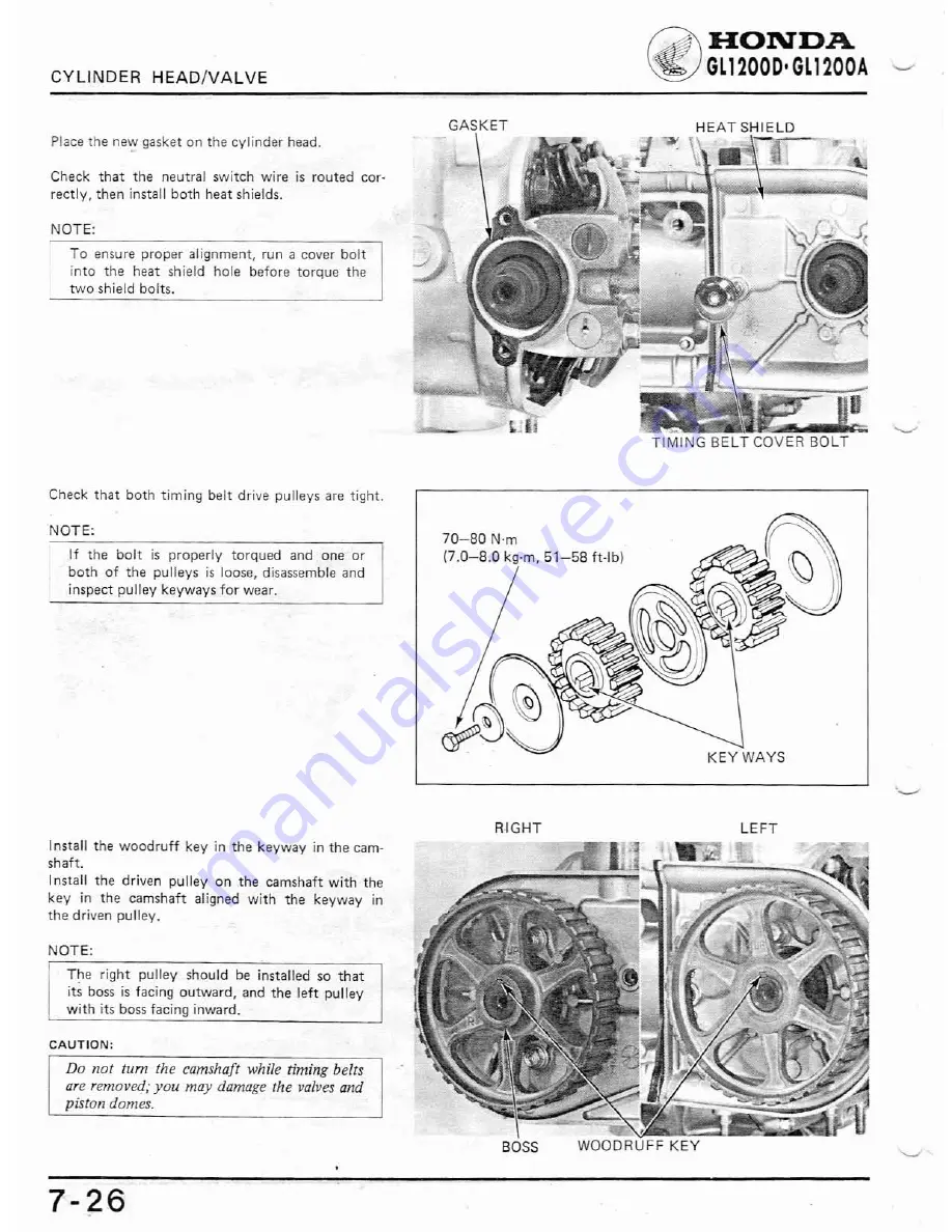 Honda GL1200A Shop Manual Download Page 137