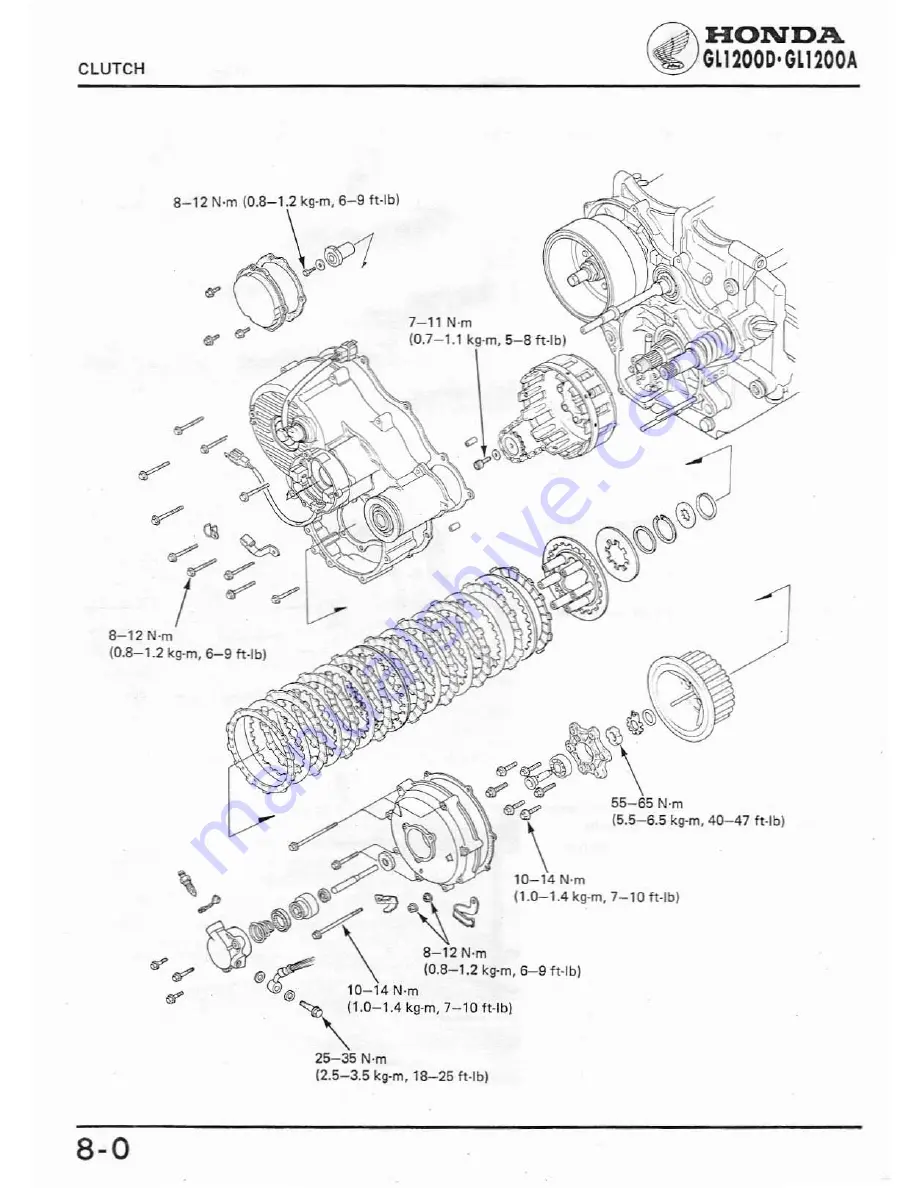 Honda GL1200A Shop Manual Download Page 143