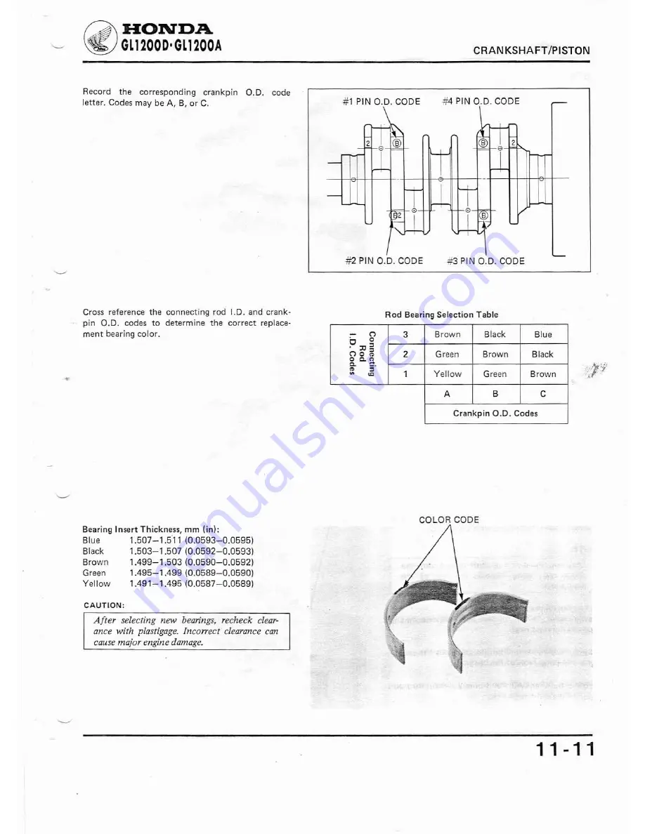 Honda GL1200A Shop Manual Download Page 218