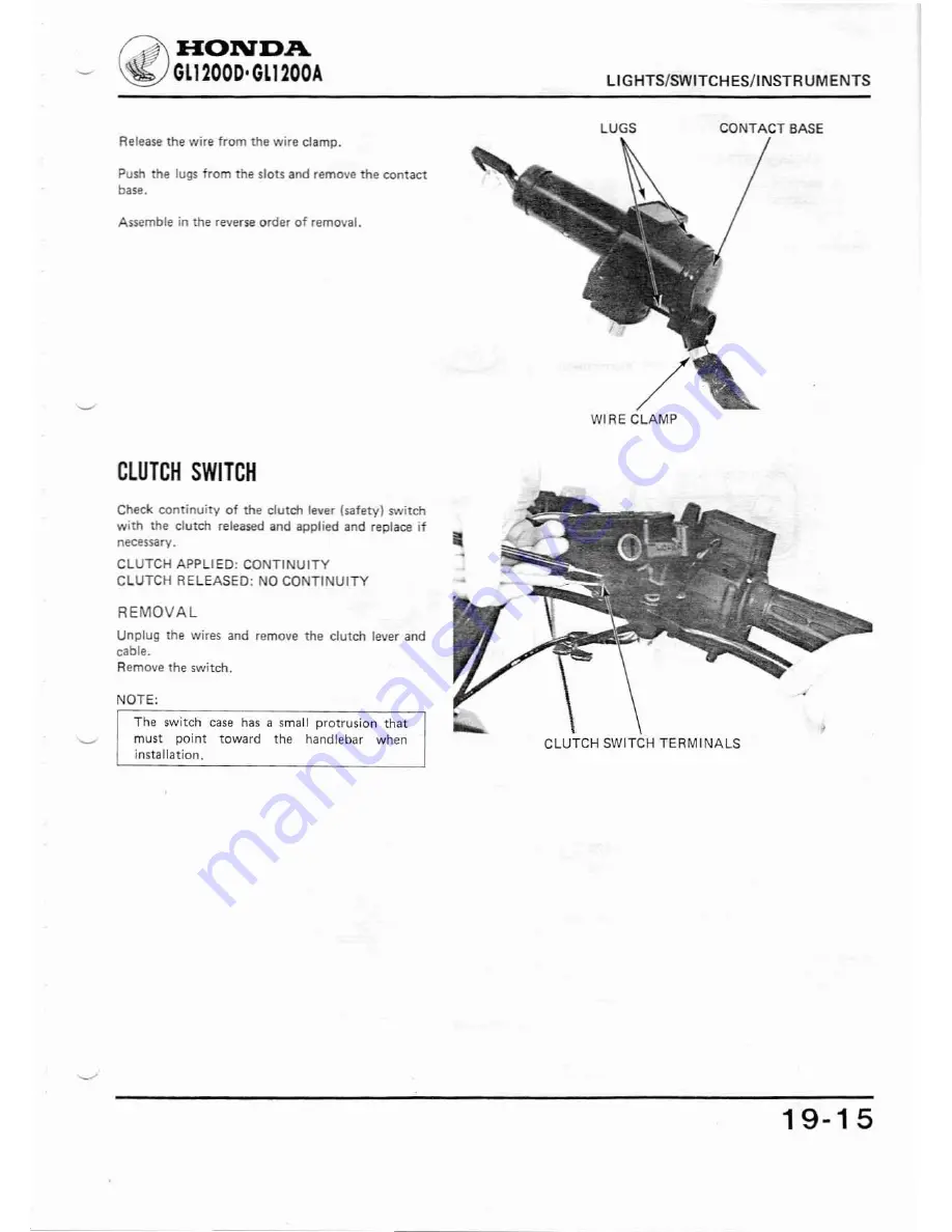 Honda GL1200A Shop Manual Download Page 368