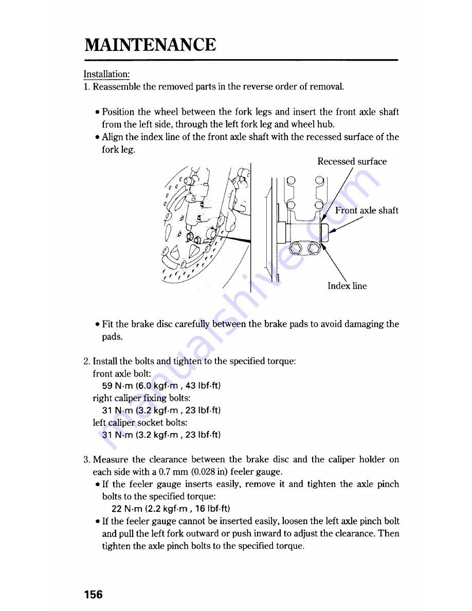 Honda GL1800A Owner'S Manual Download Page 166